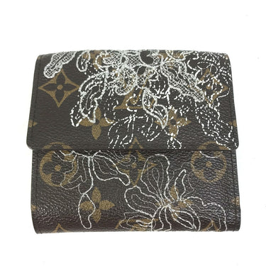 LOUIS VUITTON Trifold wallet M95396 Monogram canvas Brown Monogram Dantiel Portefeuille Elise Women Used Authentic